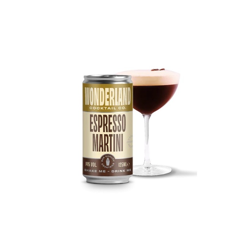 Wonderland cocktail Espresso Martini 125ml Dose