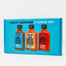 Caribbean Box - 3 Salsas Picantes Crazy Bastard