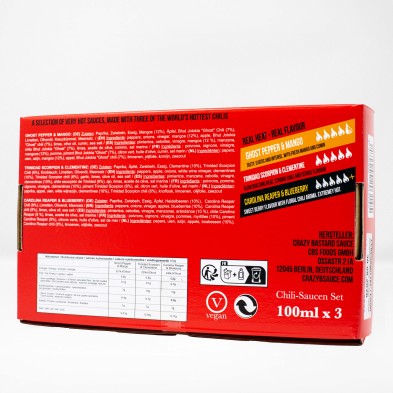 Verz Hot Box - 3 Hot Sauce Set - Crazy Bastard