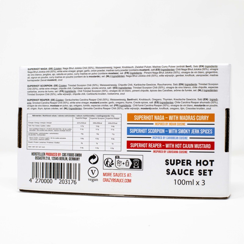 Superhot Box - 3 Hot Sauce Set - Crazy Bastard