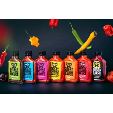 The Crazy Seven - 7 Hot Sauce Fun Pack - Crazy Bastard