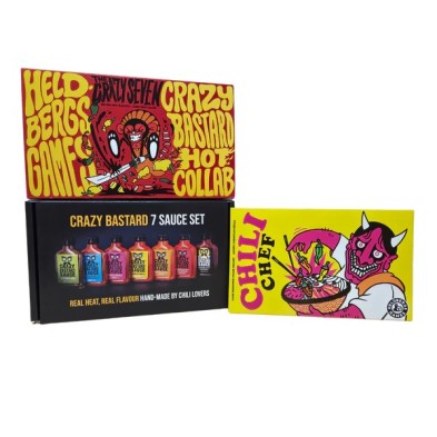 The Crazy Seven - 7 Hot Sauce Fun Pack - Crazy Bastard