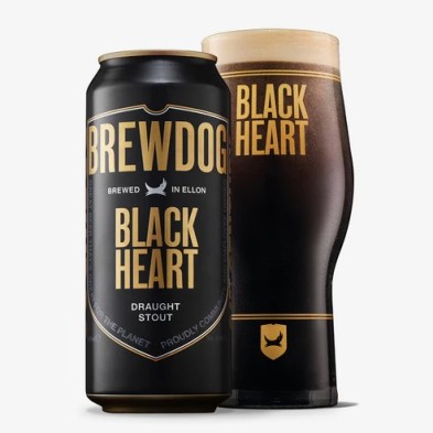 Brewdog Black Heart Can 0.44L Brewed in Ellon