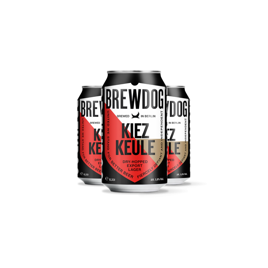 Brewdog Kiez Keule 0.33L Dosen Paket Lager Gebraut in Berlin