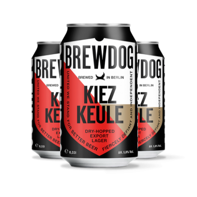 Brewdog Kiez Keule Lager Can Packs 0.33L Brewed in Berlin