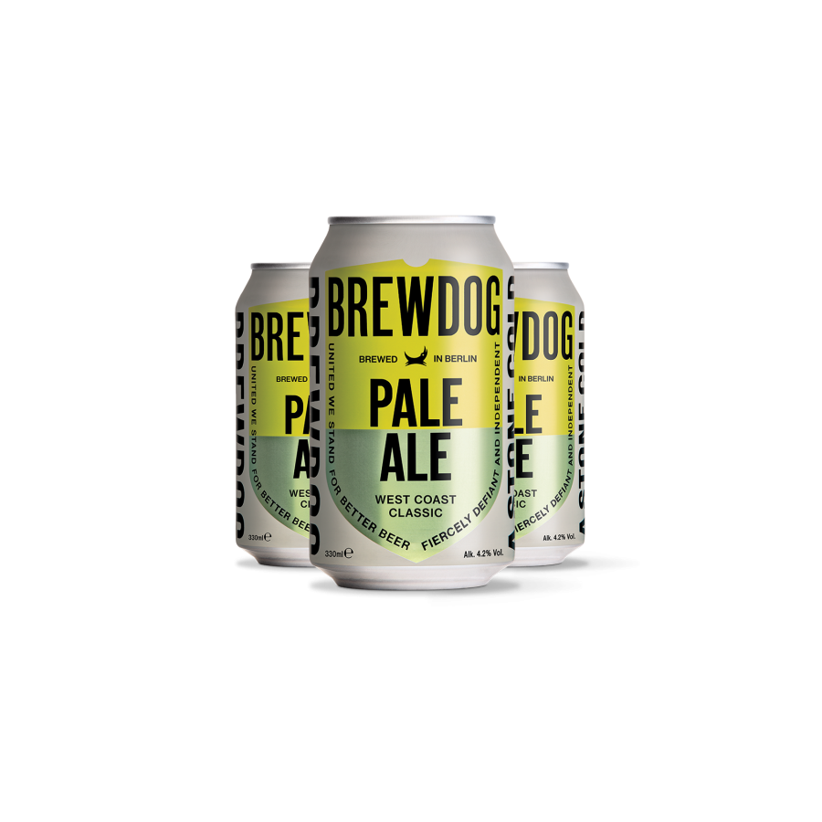 Brewdog Pale Ale 0.33L Dosen Paket Lager Gebraut in Berlin