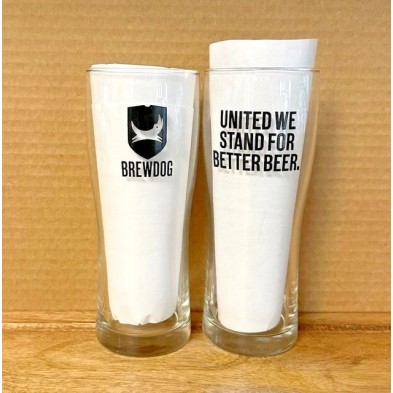 Vaso de BrewDog 40 cl - United We Stand For Better Beer