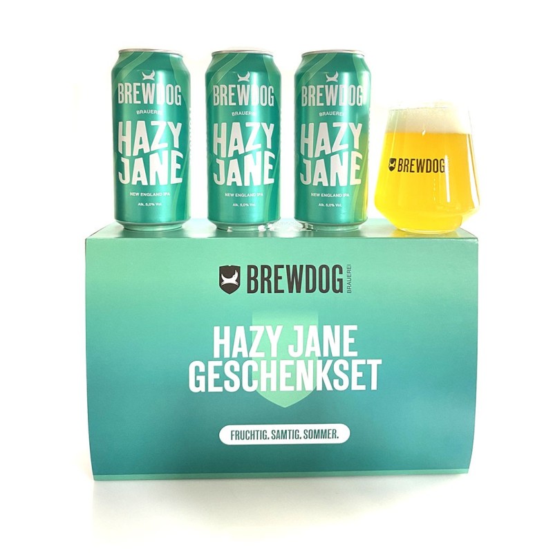 BrewDog Hazy Jane pack de regalo con vaso