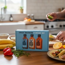 Caribbean Box - 3 Hot Sauce Set - Crazy Bastard
