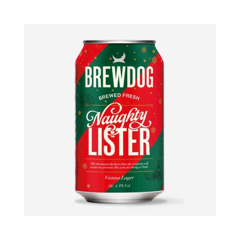 BrewDog Naughty Lister Can 0.33L Brewed in Ellon