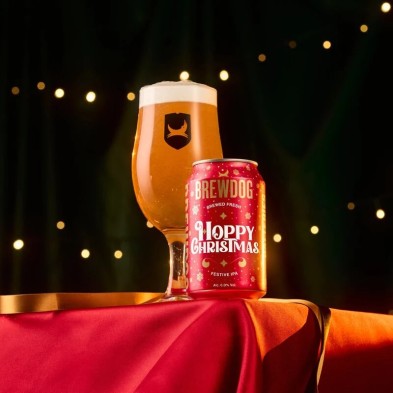 BrewDog Hoppy Christmas Can 0.33L Brewed in Ellon