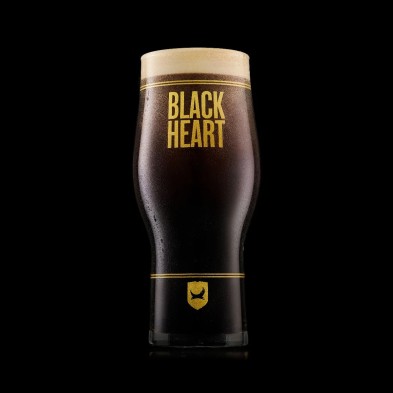BrewDog Black Heart Pint Glass 0.5 l