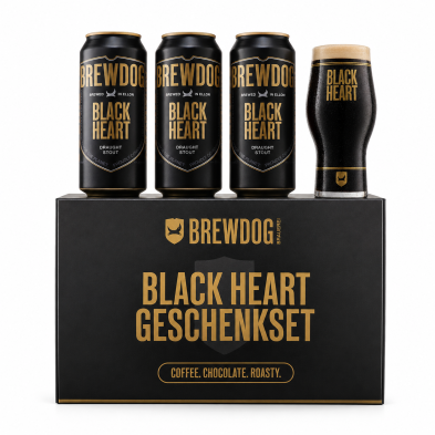 BrewDog Black Heart pack de regalo con vaso
