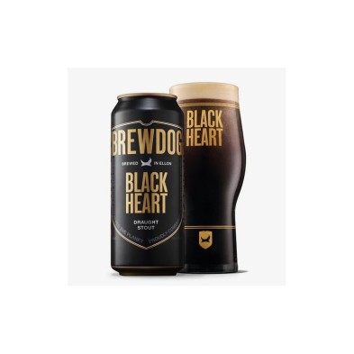 Vaso de Pinta BrewDog Black Heart 0.5L