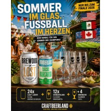 CraftBeerLand Lagerita Fußballsommer 2026 Bundle mit BrewDog Lost Lager, Wonderland Classic Margarita und BrewDog Gläsern