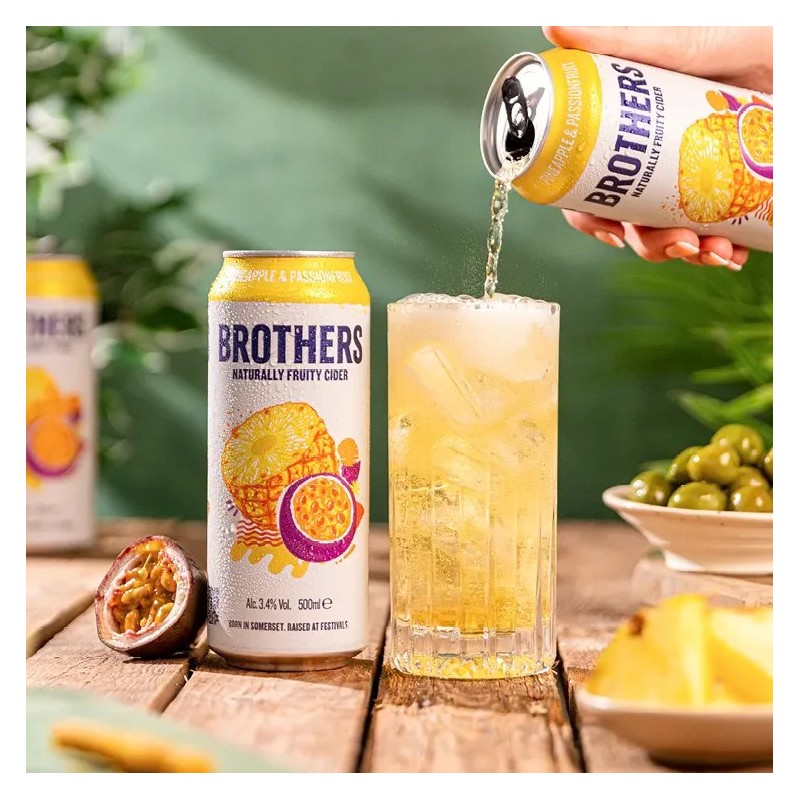 Brothers Cider Pineapple & Passionfruit Dose 0,5L