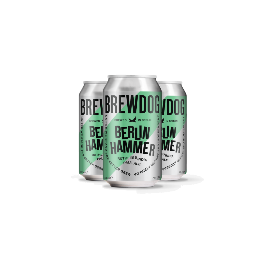 BrewDog Berlin Hammer Can Packs 0.33L Brewed in Berlin