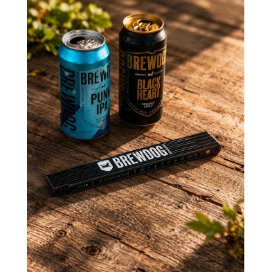 Buy BrewDog 2m Folding Ruler | Black Brewery Merchandise