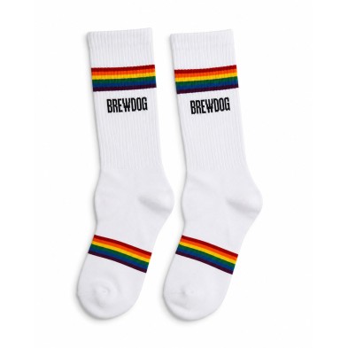 BrewDog Hoppy Pride Socks | Rainbow Organic Cotton