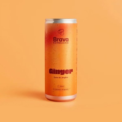 Brava Kombucha Ginger mit Ingwer, 250 ml