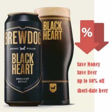 BrewDog Black Heart Can 0.44L Brewed in Ellon