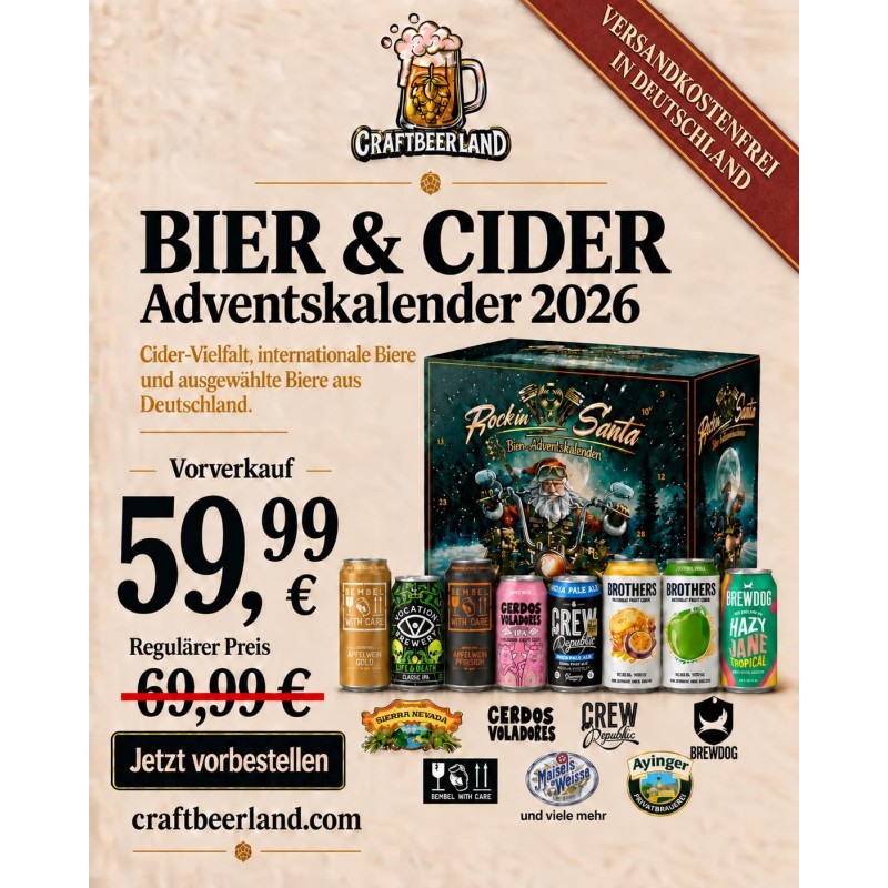 Calendario Adviento cerveza y sidra 2026 | CraftBeerLand