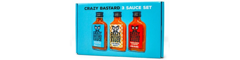 Hot Sauces Geschenkset - Crazy Bastard