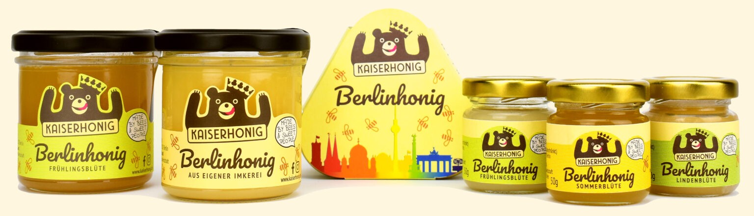 Kaiserhonig Berlin honey in different jar sizes